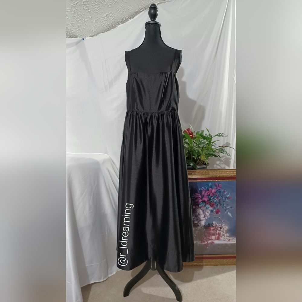 NWT Tuckernuck Black Dupioni Esme Dress Size XL